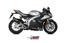 MIVV Slip-on, SR-1 Black Titanium, Standard Exhaust For Aprilia RSV4/Tuono V4 1100 2021-2023