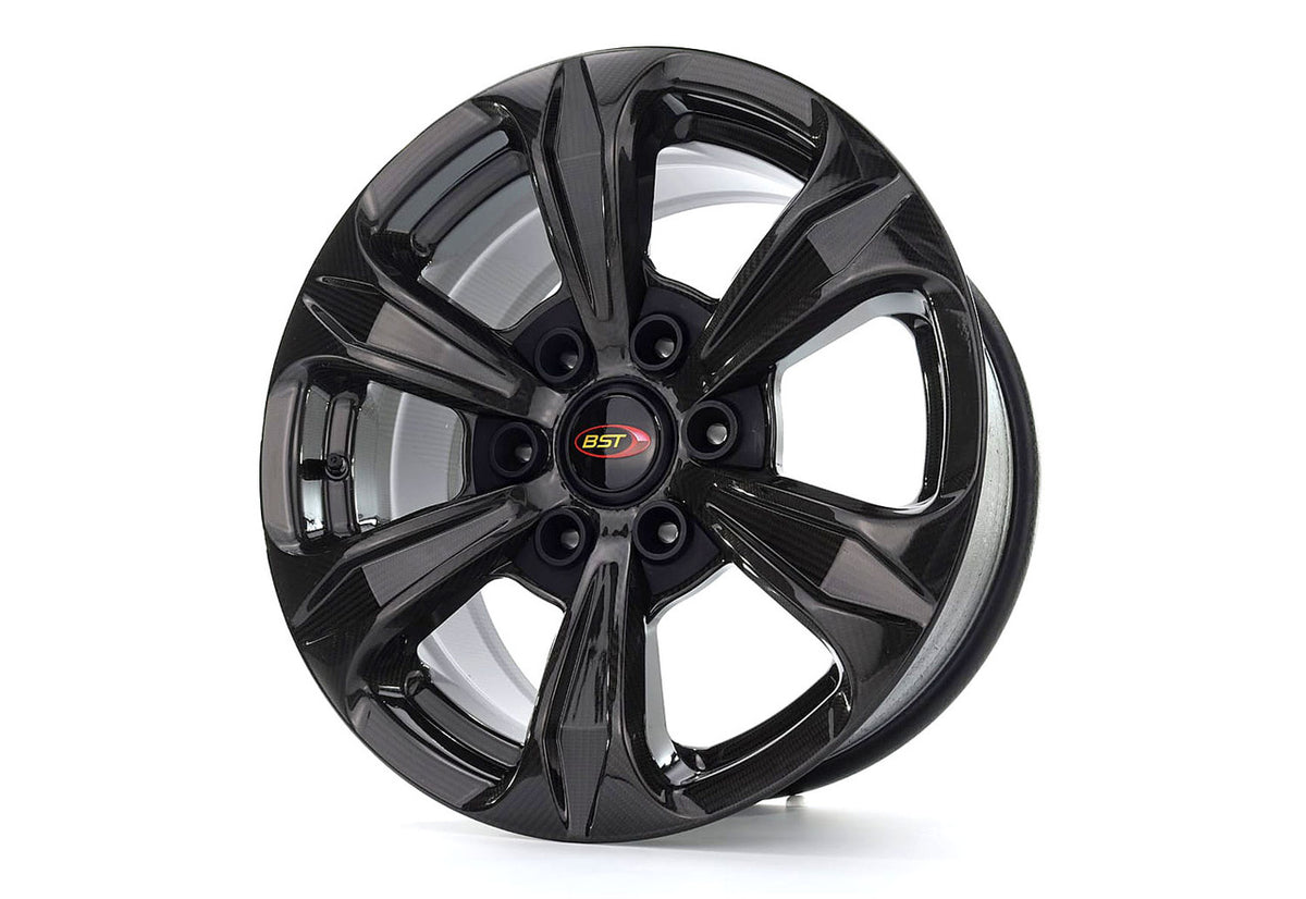 BST TUFF TEK 6 Spoke Carbon Fiber Wheel for the Ford F150 and Ranger (2015+), Jeep Wrangler JK (07-17) - 20 x 9