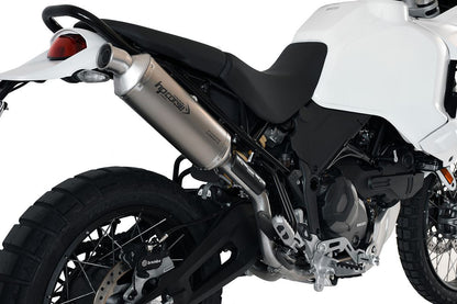 HP CORSE SP-1 SHORT Titanium High Mount Slip-on Exhaust for the Ducati DesertX