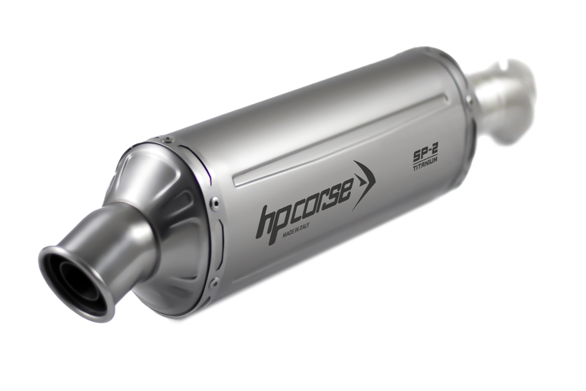 HP CORSE SP-2 Short Titanium Exhaust for Honda Transalp XL750 (High Mount)