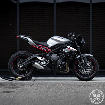 Motodemic Single LED and Round Halogen Headlight Conversion Kit for the Triumph Street Triple 765 R and Street Triple 660 S (2020+)
