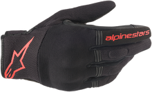ALPINESTARS Copper Gloves - Black/Fluo Red - Large 3568420-1030-L