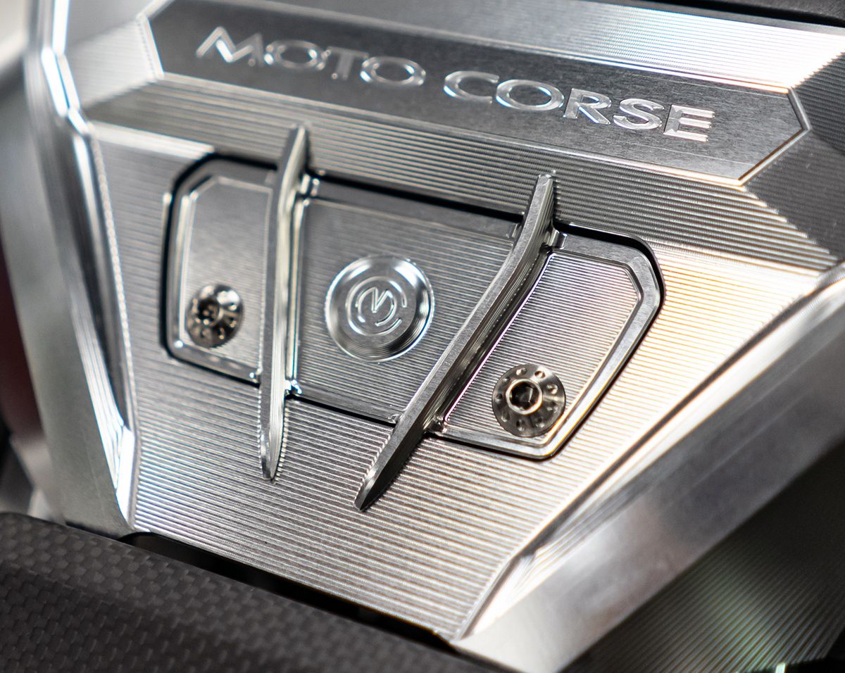 Motocorse Billet Aluminum Handlebar Clamp Cover for Ducati Diavel V4