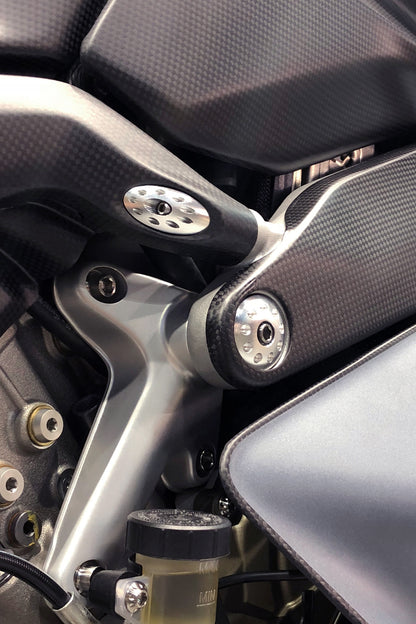 Motocorse Aluminum Subframe Plugs for the Ducati Streetfighter V4 / S