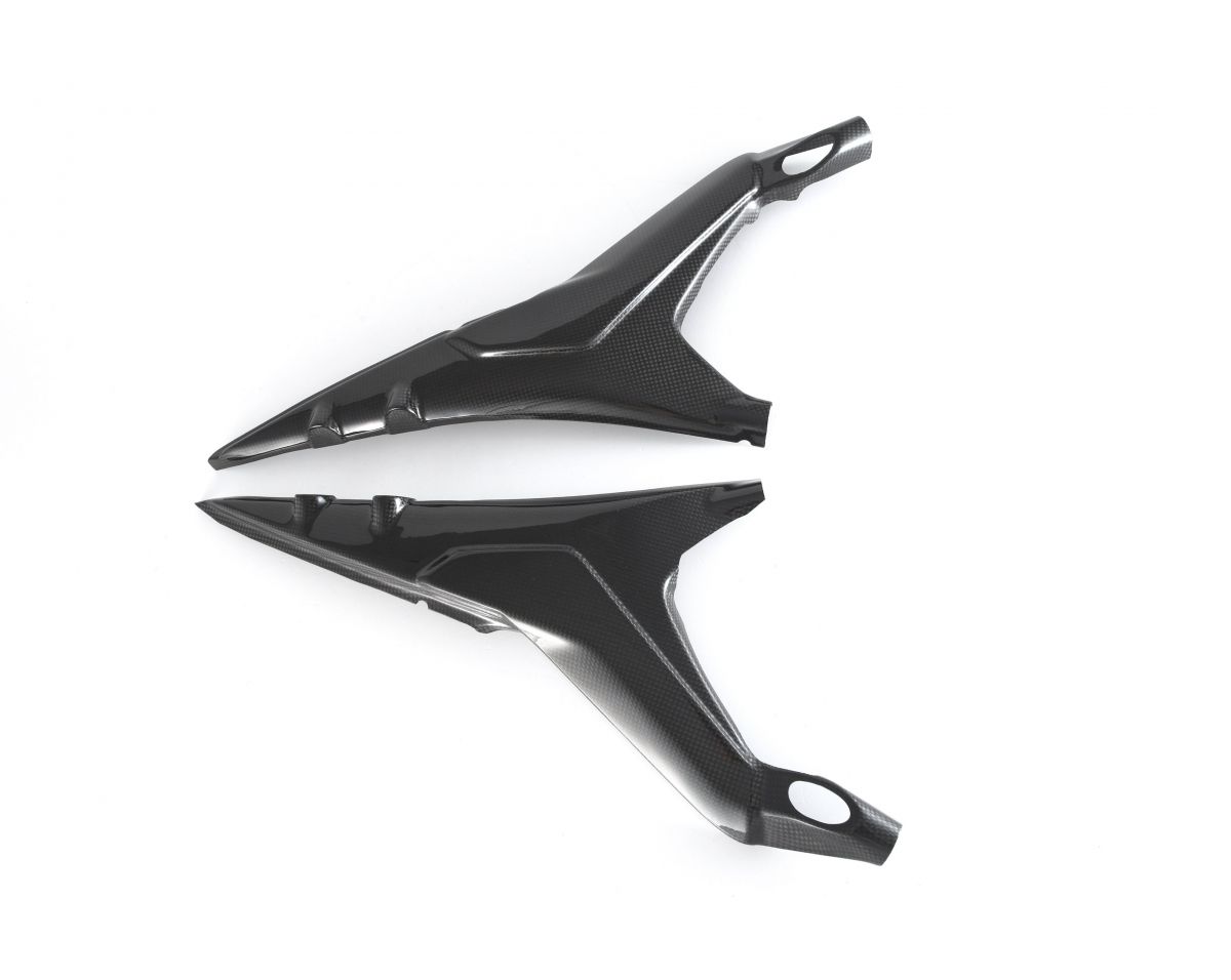 MOTOCORSE - CARBON FIBER SUBFRAME COVERS FOR DUCATI PANIGALE V4