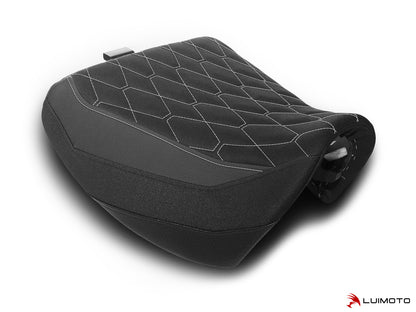 LUIMOTO (Hex-Diamond) Rider Seat Cover for the HARLEY DAVIDSON Pan America (2021+)