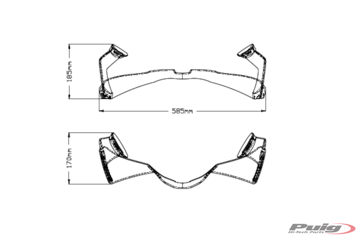 PUIG GP Frontal Spoiler Kit (Winglets) for the Honda CBR1000RR-R / SP (2020+)