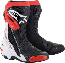ALPINESTARS Supertech R Boots - Black/White/Red - US 10.5 / EU 45 2220021-123-45