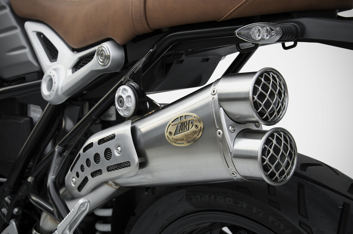 ZARD Stainless LIMITED EDITION High Mount Slip-on Exhaust for the BMW R NineT Scrambler (2021+)
