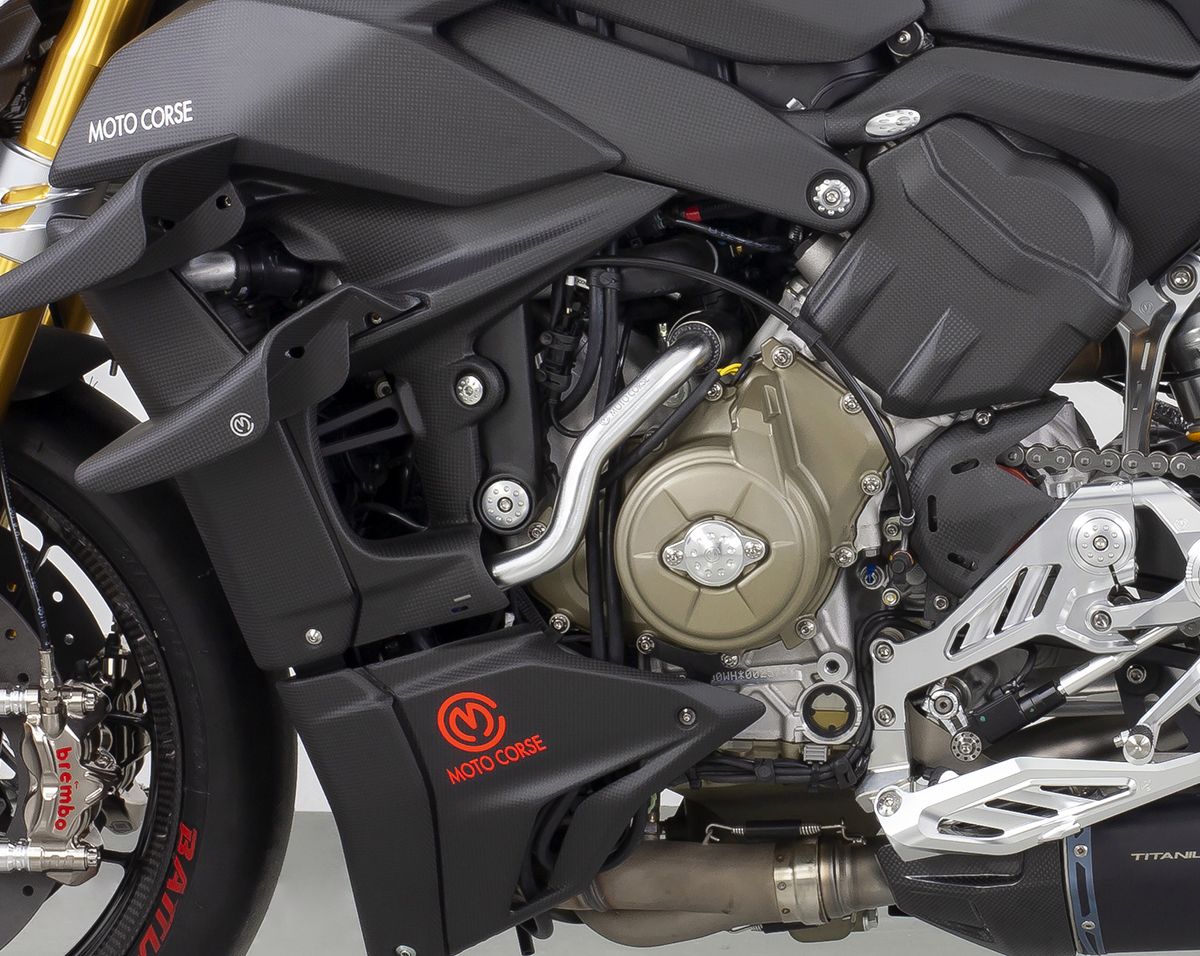Motocorse Aluminum Radiator / Pump Connecting Pipe Kit for Ducati Panigale / Streetfighter V4 (all)