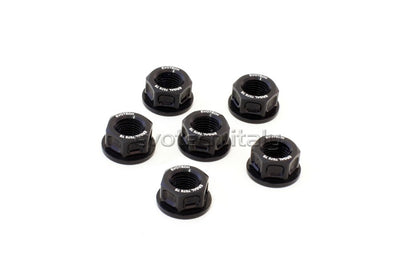 Evotech Srl Billet Aluminum Sprocket/Flange Nuts for Ducati, KTM, and Kawasaki (set of 6) - M10x1.25