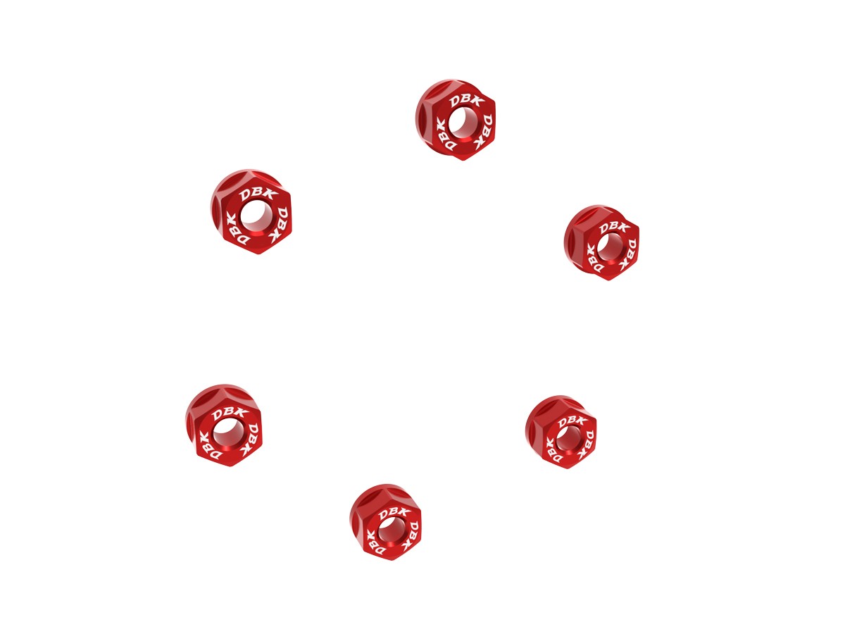 DBK Special Parts (Ducabike) Ring Gear Sprocket Nuts for Triumph and Ducati (set of 6) - M8 x1.25