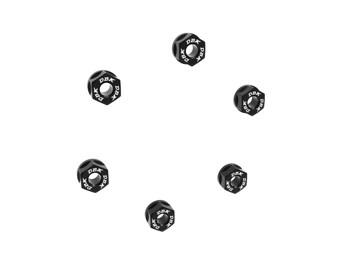 DBK Special Parts (Ducabike) Ring Gear Sprocket Nuts for Triumph and Ducati (set of 6) - M8 x1.25