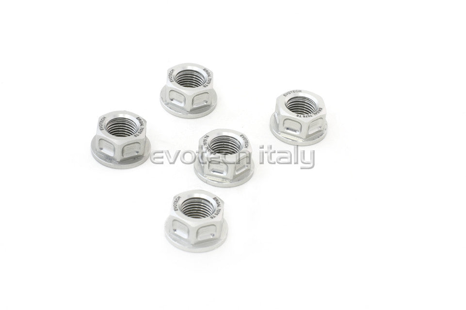 Evotech Srl Billet Aluminum Flange Nuts or Sprocket Nuts for Ducati's (set of 5) M10x1.0