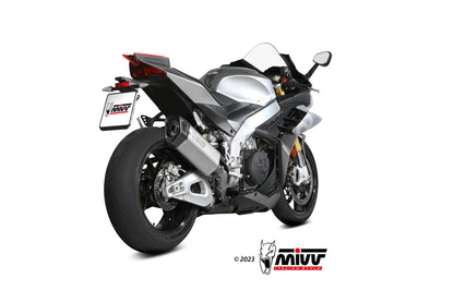 MIVV Slip-on, SR-1 Titanium, Standard Exhaust For Aprilia RSV4 2021-2023