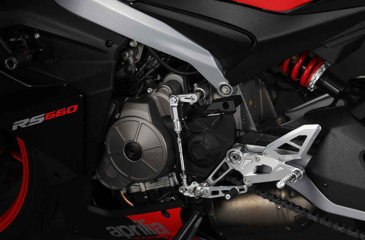 AELLA Riding Step Kit (Rearsets) for the Aprilia RS 660