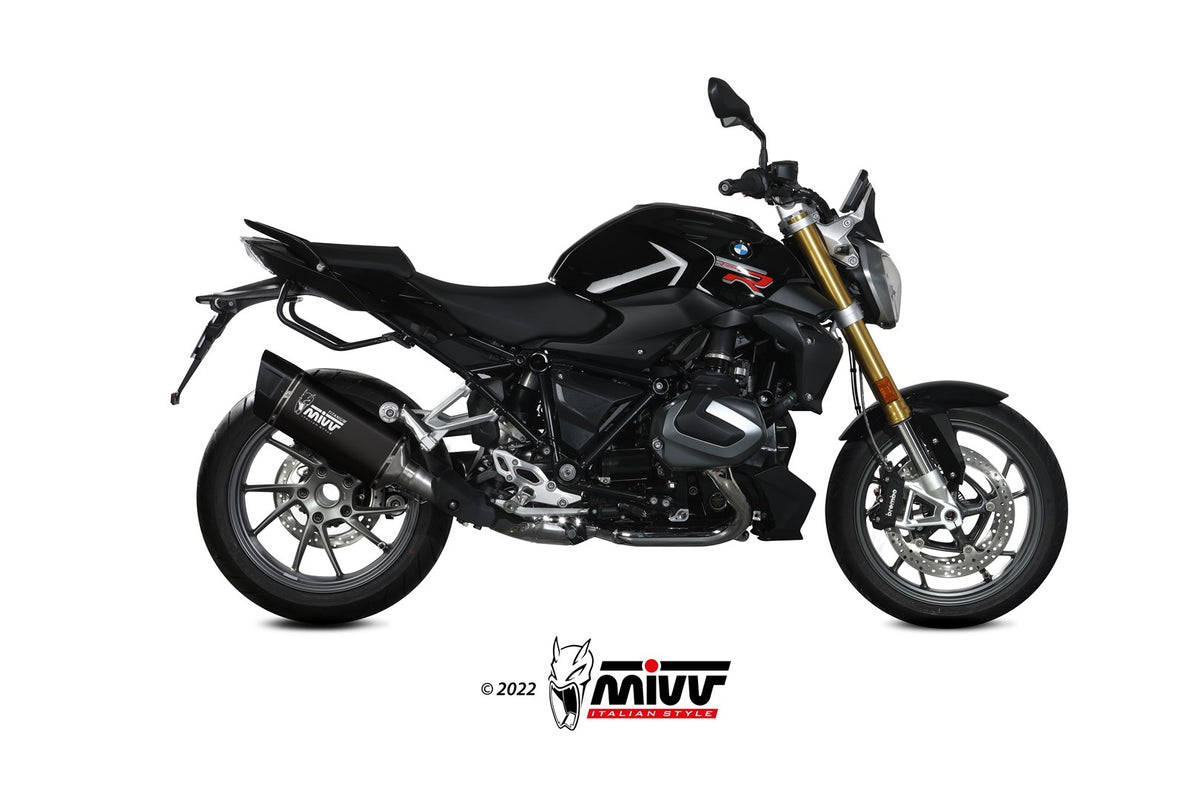 MIVV Slip-on, SR-1 Black Titanium, Standard Exhaust For BMW R1250R/RS 2021-2023