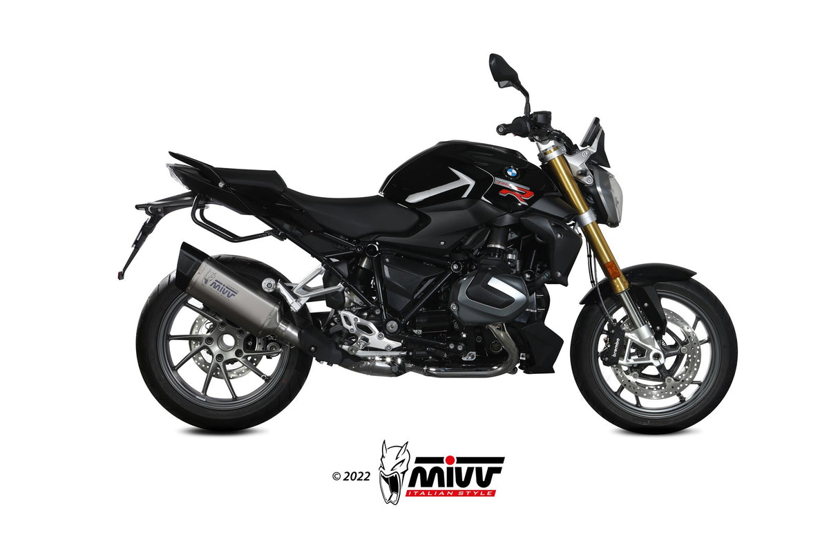 MIVV Slip-on, SR-1 Titanium, Standard Exhaust For BMW R1250R/RS 2021-2023