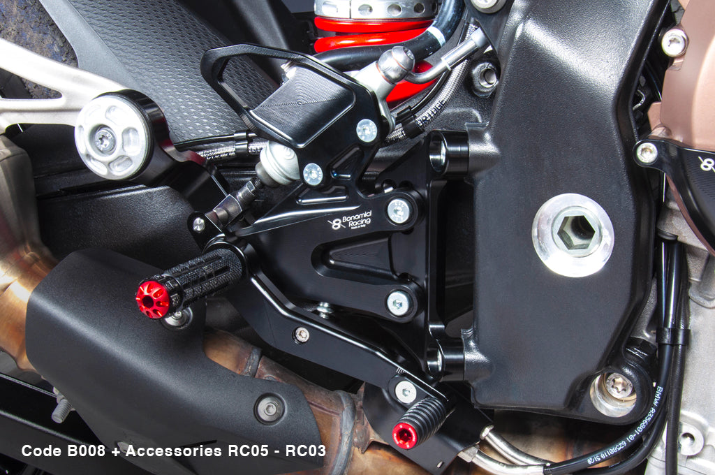 Bonamici Racing Aluminium Rearsets for the BMW S1000R 2021-2023