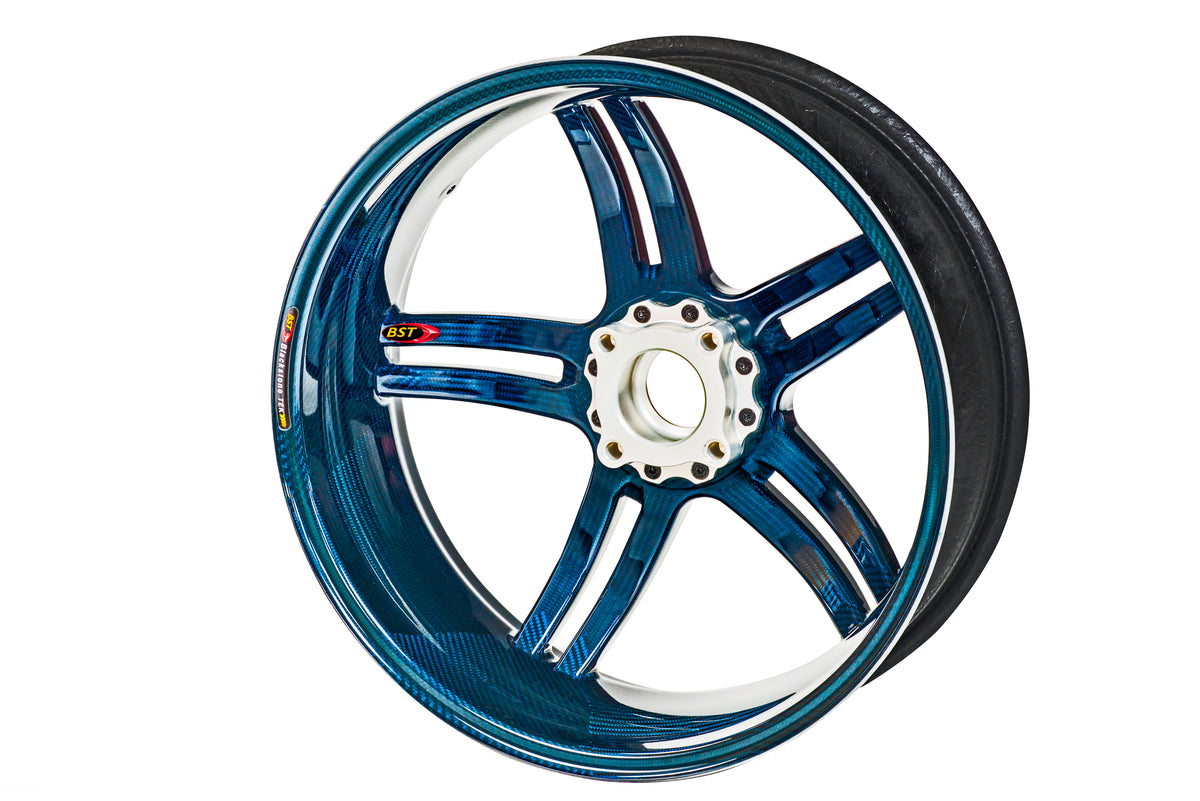 BST Rapid TEK 5 Split-Spoke Carbon Fiber Rear Wheel for the Ducati Sport Classic (Paul Smart / GT1000 / Sport 1000) - 5.5 x 17