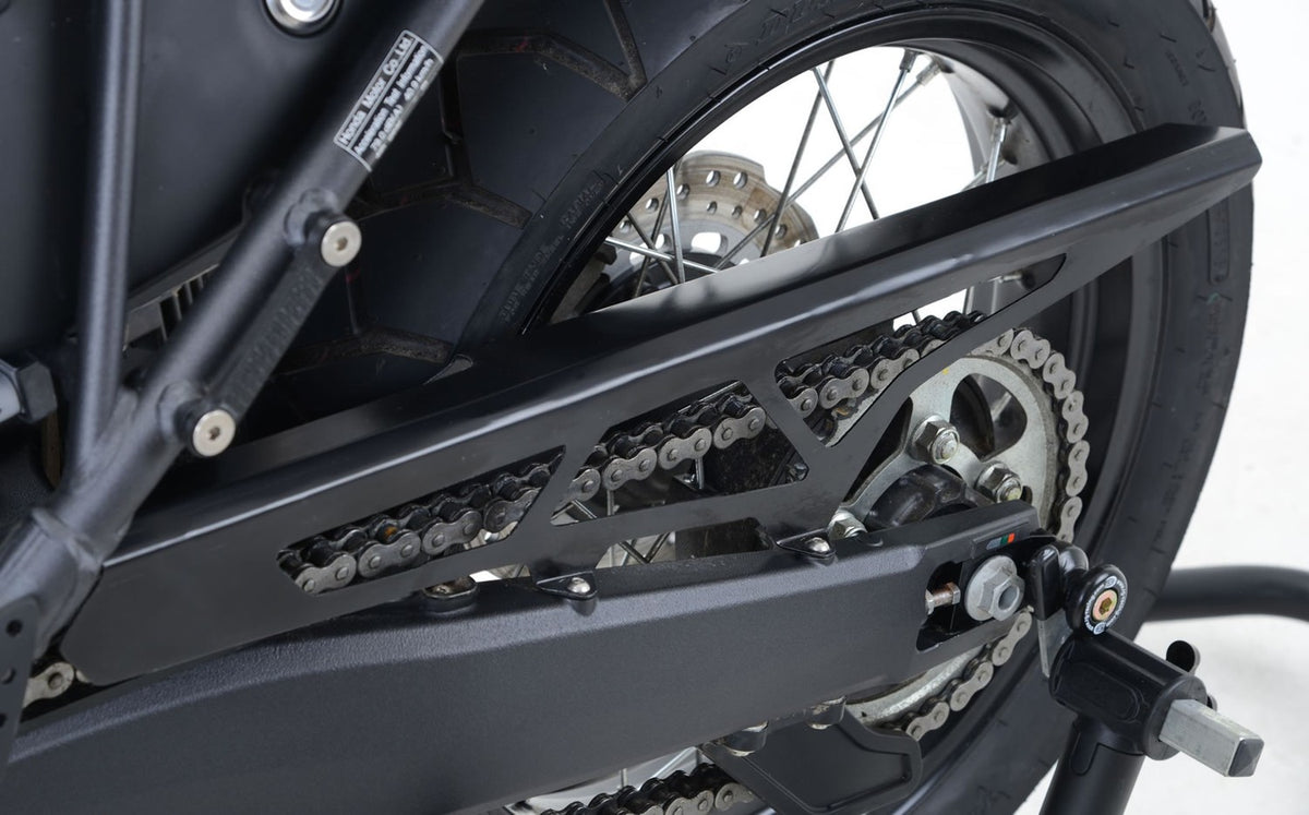 R&G Racing Aluminium Chain Guard (Black) for the Honda Africa Twin 1100 '18-'19