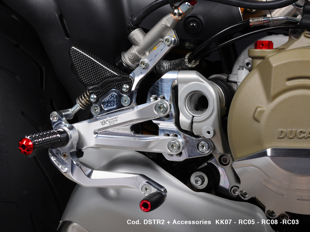 Bonamici Racing Aluminium Rearsets for the Ducati Streetfighter V4 2020+