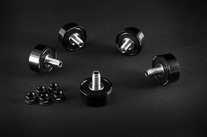 AEM FACTORY - 5 DUCATI LIGHTWEIGHT STAINLESS CUSH DRIVES WITH COLOR MATCHED ALUMINUM NUTS