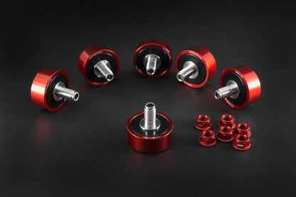 AEM FACTORY - 6 DUCATI LIGHTWEIGHT STAINLESS CUSH DRIVES WITH COLOR MATCHED ALUMINUM NUTS