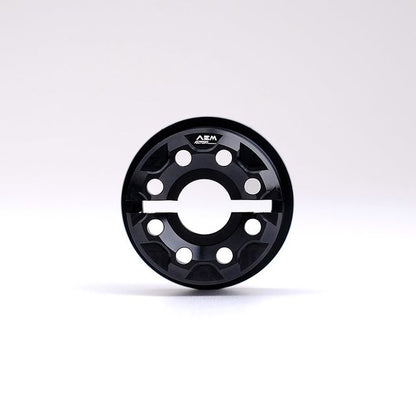 AEM FACTORY - 'DRILL' ALUMINUM STEERING HEAD NUT FOR DUCATI Hypermotard 1100, Diavel, and XDiavel
