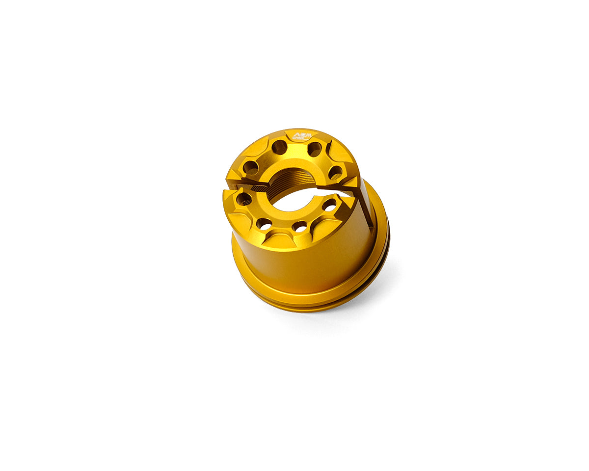 AEM FACTORY - 'DRILL' ALUMINUM STEERING HEAD NUT FOR Ducati Panigale V4, Streetfighter V4 / V2 (18-24)