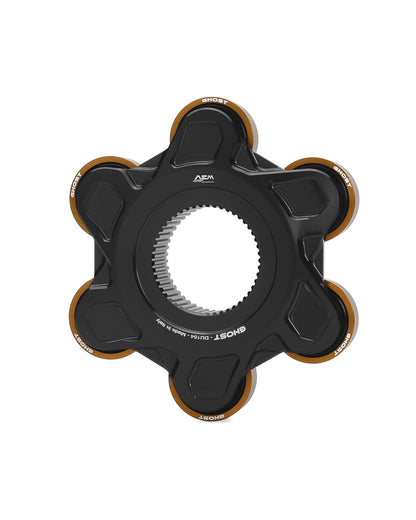 AEM FACTORY - GHOST-6 DUCATI ALUMINUM BILLET LIGHTWEIGHT HUB FLANGE AND CUSH DRIVES for Large Hub Ducati Models