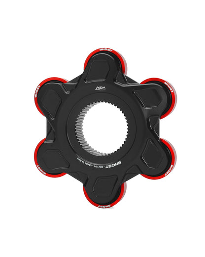 AEM FACTORY - GHOST-6 DUCATI ALUMINUM BILLET LIGHTWEIGHT HUB FLANGE AND CUSH DRIVES for Large Hub Ducati Models