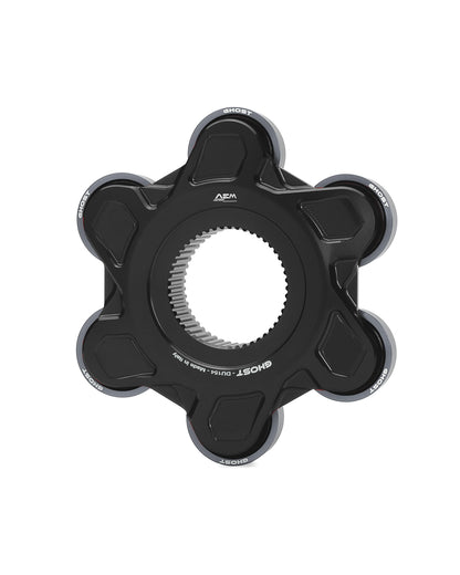 AEM FACTORY - GHOST-6 DUCATI ALUMINUM BILLET LIGHTWEIGHT HUB FLANGE AND CUSH DRIVES for Ducati Panigale / Streetfighter V4 / S / R / Speciale