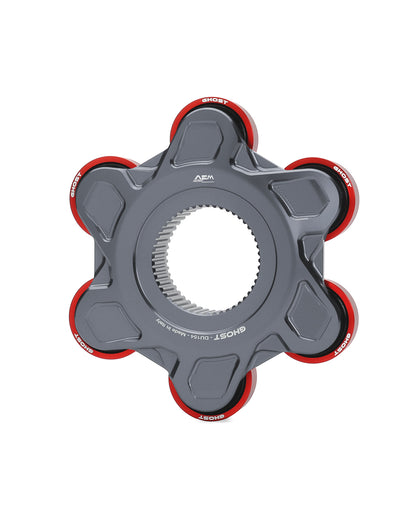 AEM FACTORY - GHOST-6 DUCATI ALUMINUM BILLET LIGHTWEIGHT HUB FLANGE AND CUSH DRIVES for Ducati Panigale / Streetfighter V4 / S / R / Speciale