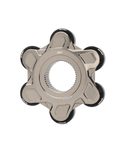 AEM FACTORY - GHOST-6 DUCATI ALUMINUM BILLET LIGHTWEIGHT HUB FLANGE AND CUSH DRIVES for Large Hub Ducati Models