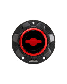 AEM FACTORY - 'CARBON GEAR' GAS CAP WITH QUICK RELEASE ACTION FOR DUCATI and MV Agusta