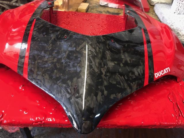 Carbonvani - Ducati Panigale V2 Carbon Fiber Headlight Fairing - RED
