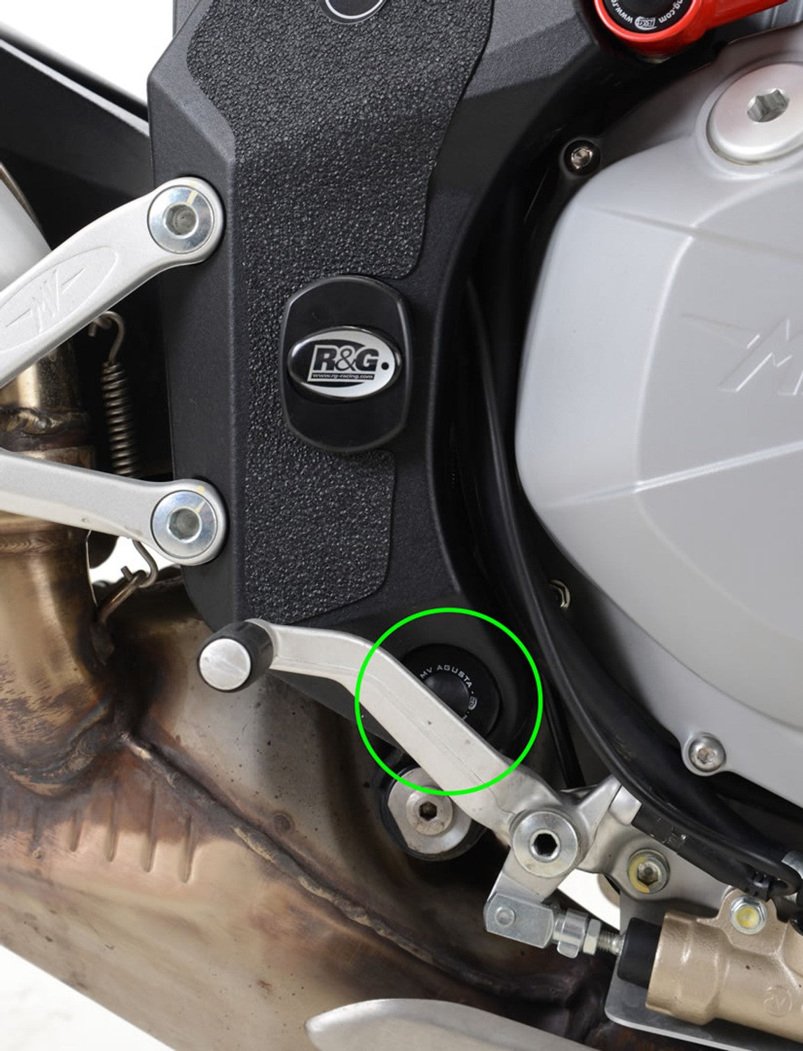 R&G Racing Frame Plug, RHS, lower, cast frame for MV Agusta Brutale 1090 '13-'19, 1090R / 1090RR '05-'19
