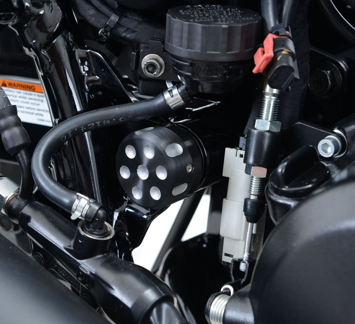 R&G Racing Frame Tidy / Bolt Cover for the Harley Davidson Street 500/750 '14-'21