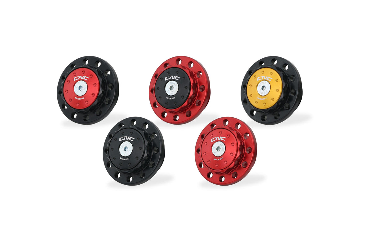 CNC Racing Billet Steering head nut and cap for Moto Guzzi V7 / V85 TT (2019+)