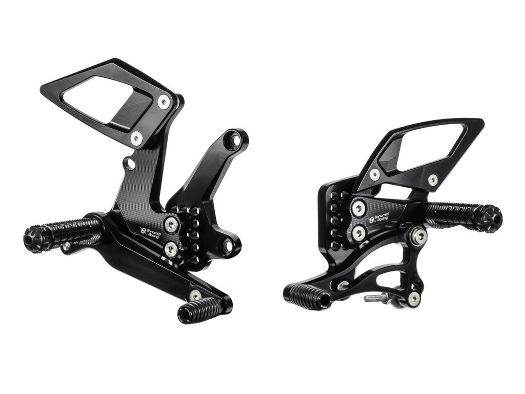 Bonamici Racing Aluminium Rearsets for the Kawasaki Ninja 250/Ninja 400 2018-2023