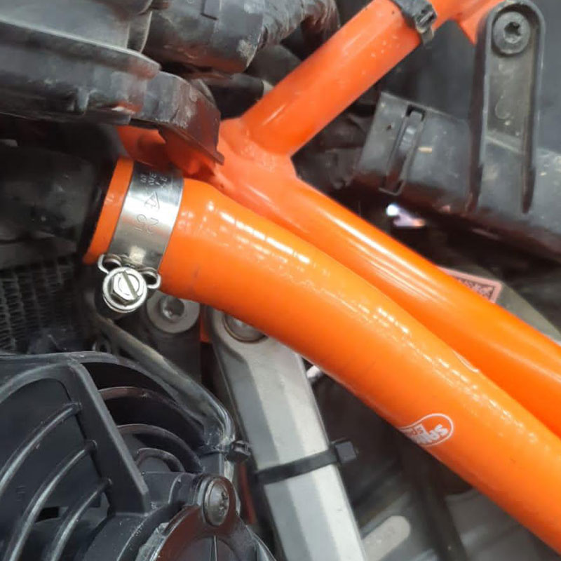 SamcoSport 6 Piece "Y Piece Racing Design" Full Silicone Coolant Hose Set For KTM 1290 Super Adventure S / R (2021+)