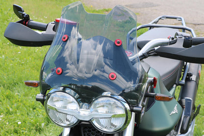 CNC Racing Windscreen Bolt Collars for Moto Guzzi V85 TT and V100 Mandello