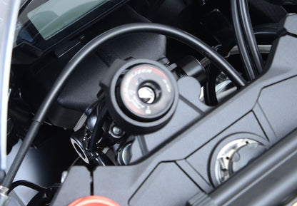 R&G Racing Lockstop Savers (cannot use manufacturer's steering lock with this product!) for Kawasaki ZX-10R '16-'22, ZX-10RR '21-'22