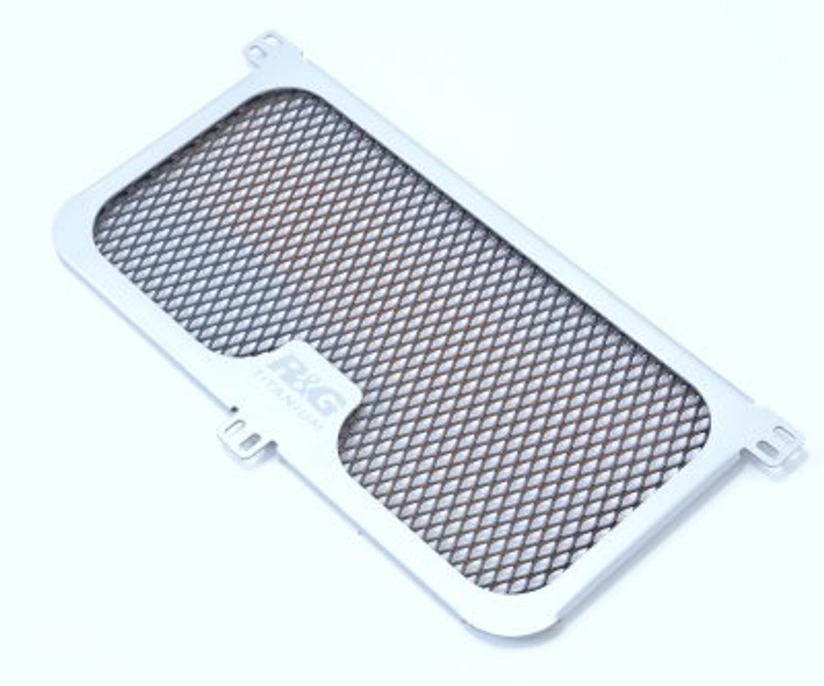 R&G Racing Titanium Racing Oil Cooler Guard for BMW S1000RR '10-'18, HP4 / S1000R '14-'20, S1000XR '15-'19