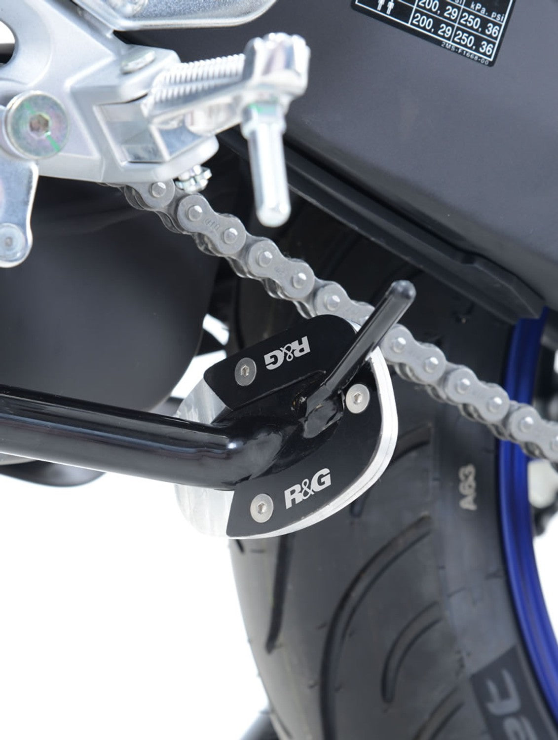 R&G Racing Kickstand Shoe for Yamaha YZF-R25 '14-'22, YZF-R3 '15-'21, MT-25 '15-'21, MT-03 '06-'22