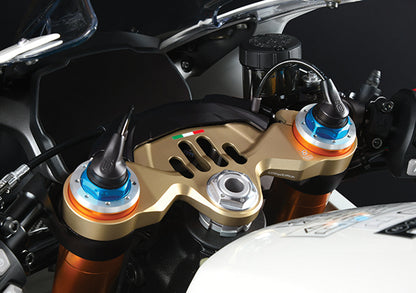 Bonamici Racing Top Triple Clamp for the Triumph Speed Triple 1200 RR 2022-2023