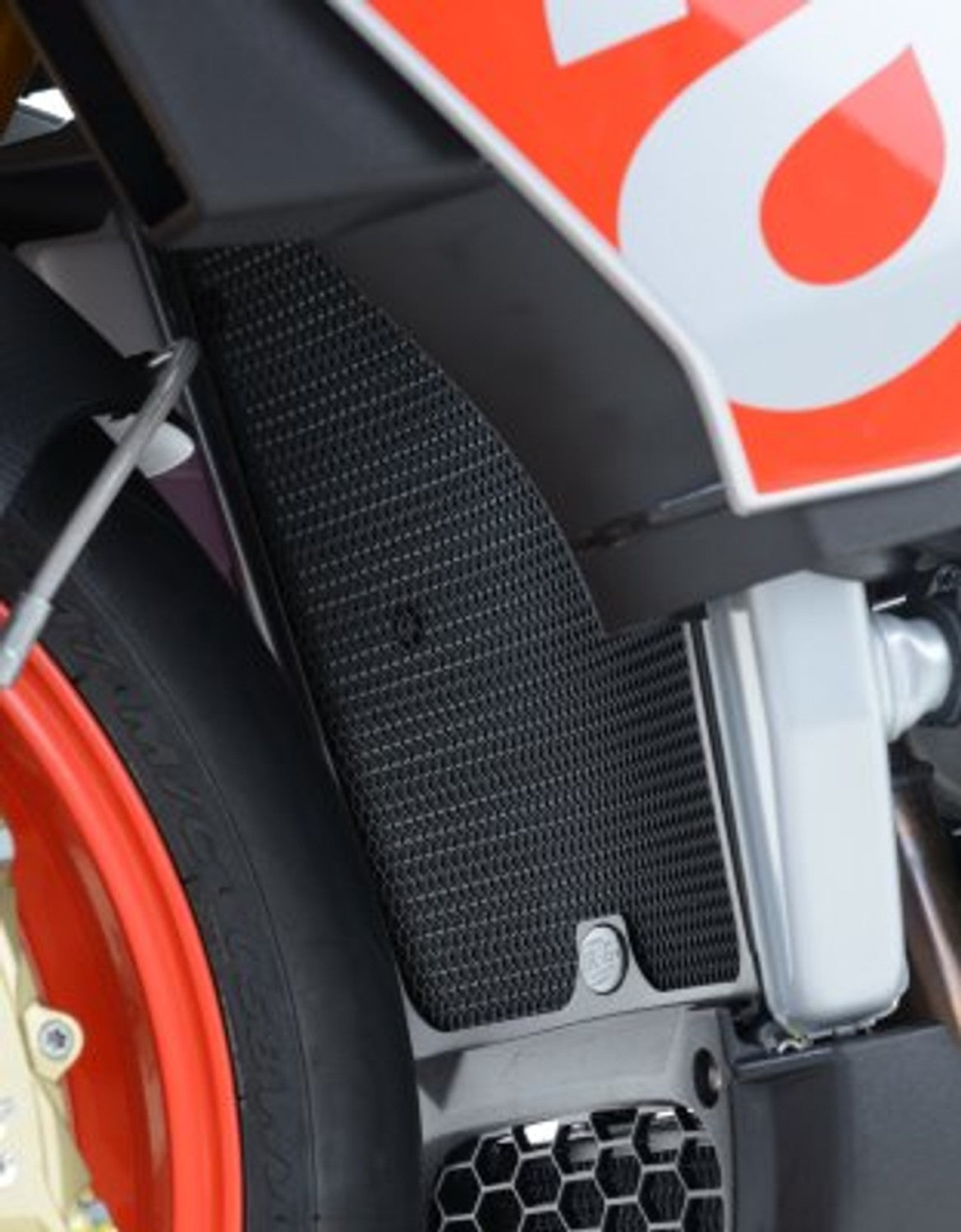 R&G Racing Radiator Guard for the Aprilia Tuono V4 1100 RR/Factory/RSV4 RR '15-'22 / RSV4 RF '19-'21 / RSV4 1100 Factory '19-'22