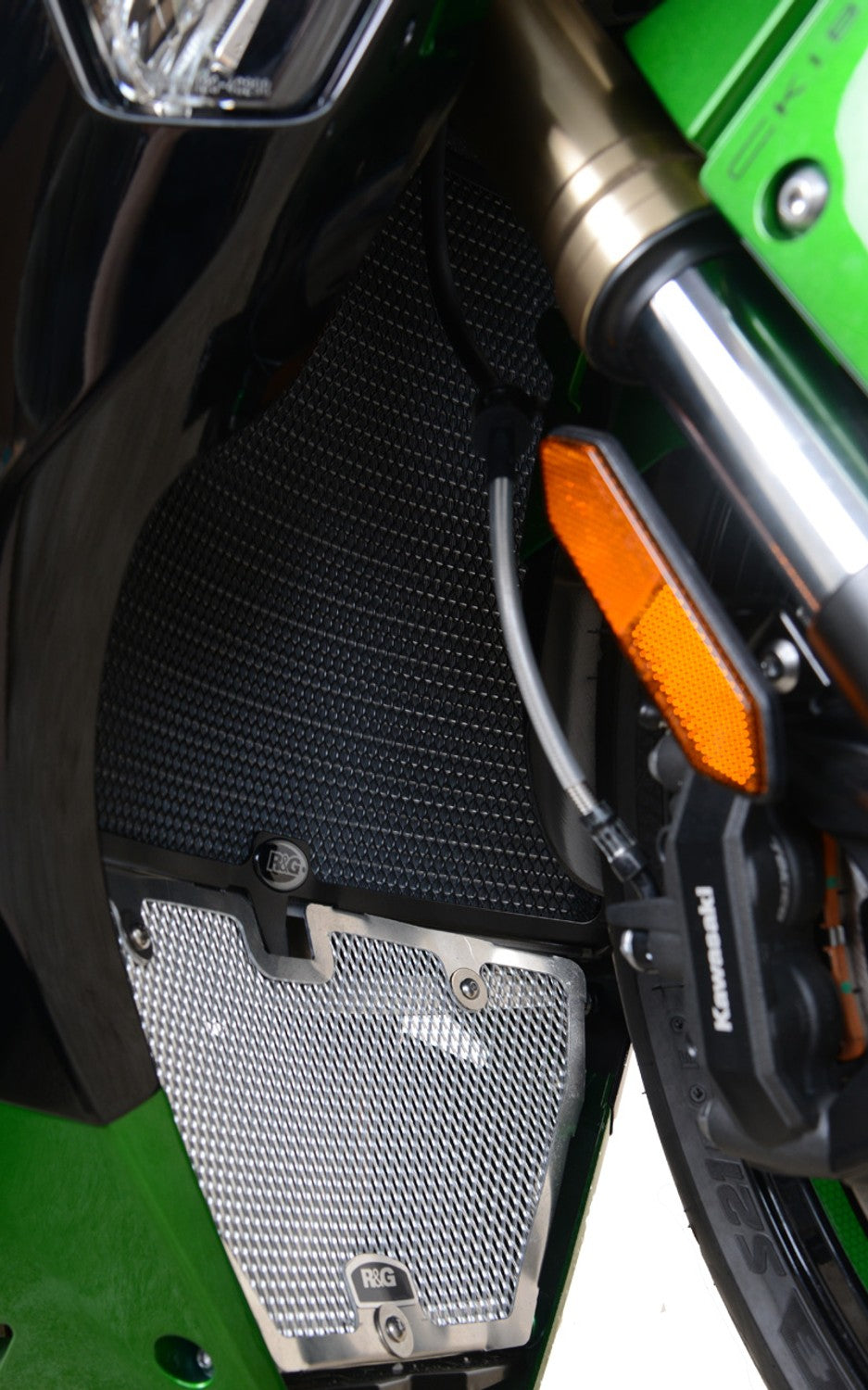 R&G Racing Radiator Guard for the Kawasaki Z H2 '20-'22 / H2 SX '16-'22