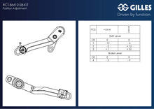 Gilles Shift and Brake Lever Kit for the BMW R 1300 GS / Adventure (2023+)